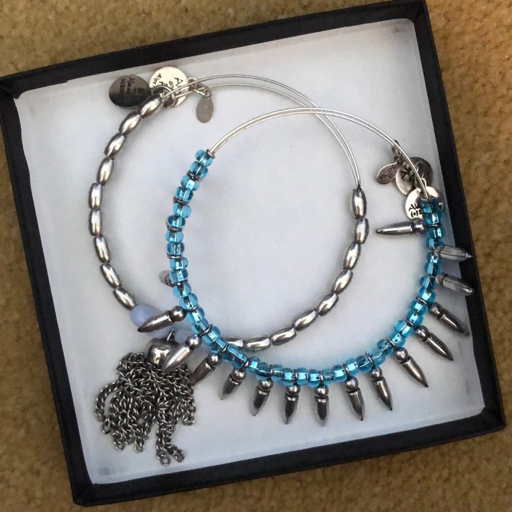 Set of Alex and Ani bracelets